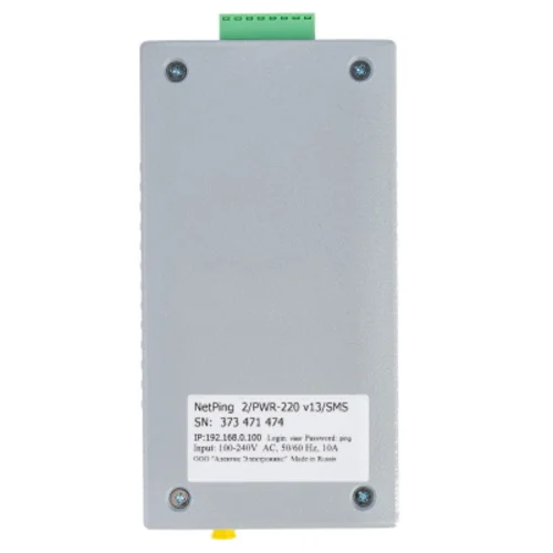 Устройство NetPing 2/PWR-220 v13/GSM3G Устройство NetPing 2/PWR-220 v13/GSM3G